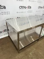 Стол производственный островной с полкой