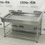 Стол-витрина для выкладки рыбы на льду